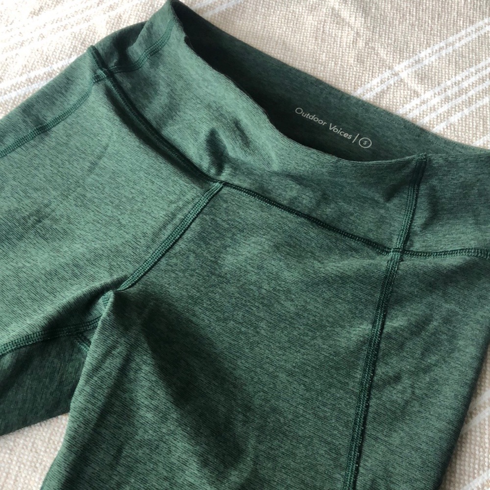Outdoor Voices 7/8 Warmup Leggings - Forest Green